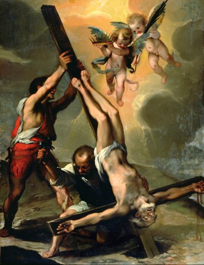 La Crucifixion de Saint Pierre - Ventura di Arcangelo Salimbeni